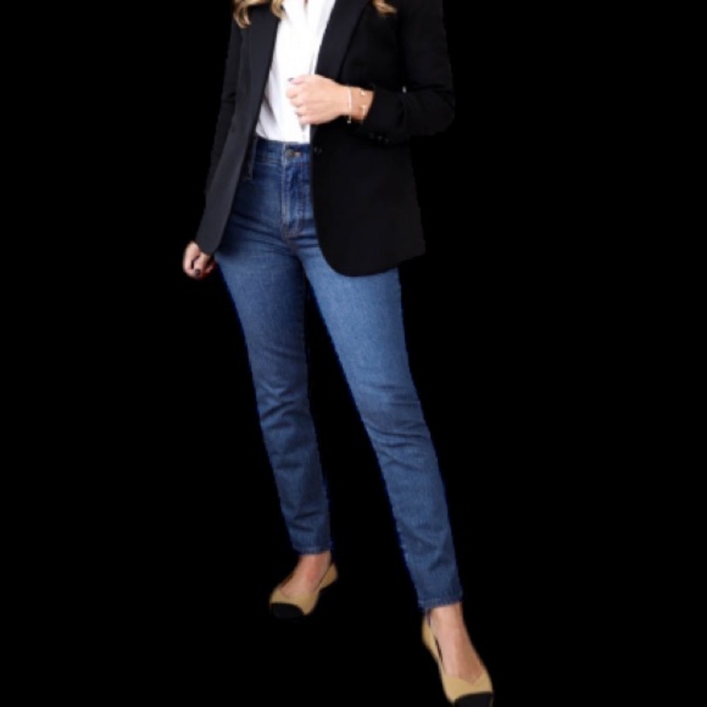 NWT Worthington Black Button Up Everyday Blazer Sz 16 Tall Any Occasion